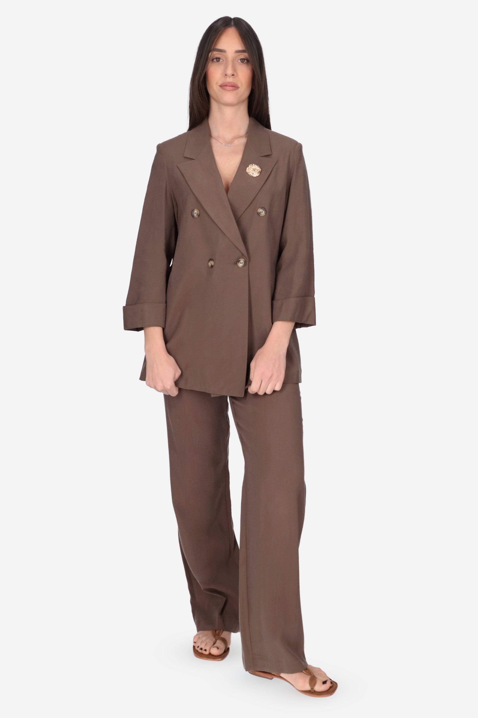 MARRONE | MADEMOISELLE DU MONDE - D PA4875 Pantalone