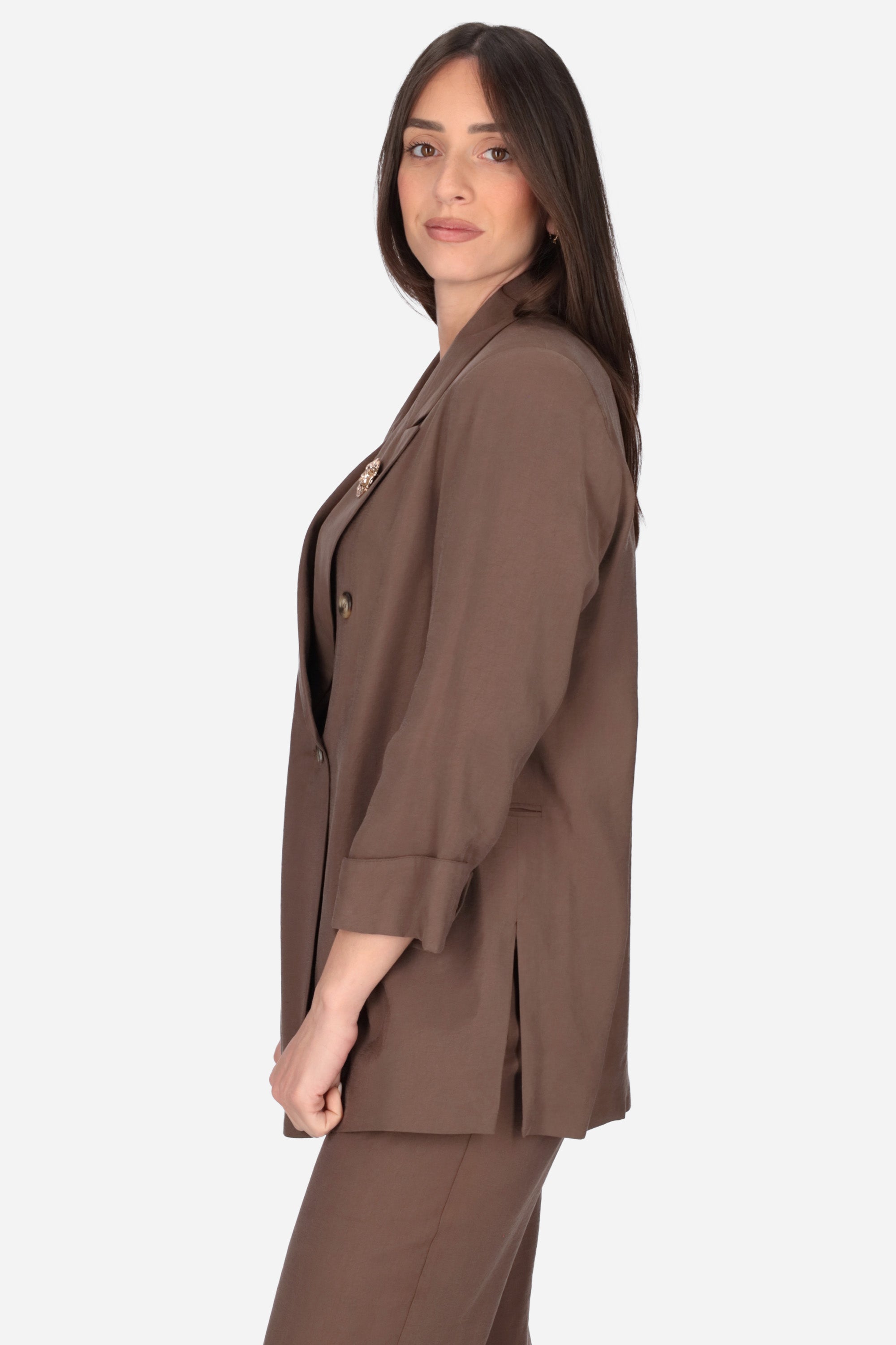 MARRONE | MADEMOISELLE DU MONDE - D GI4879 Giacca