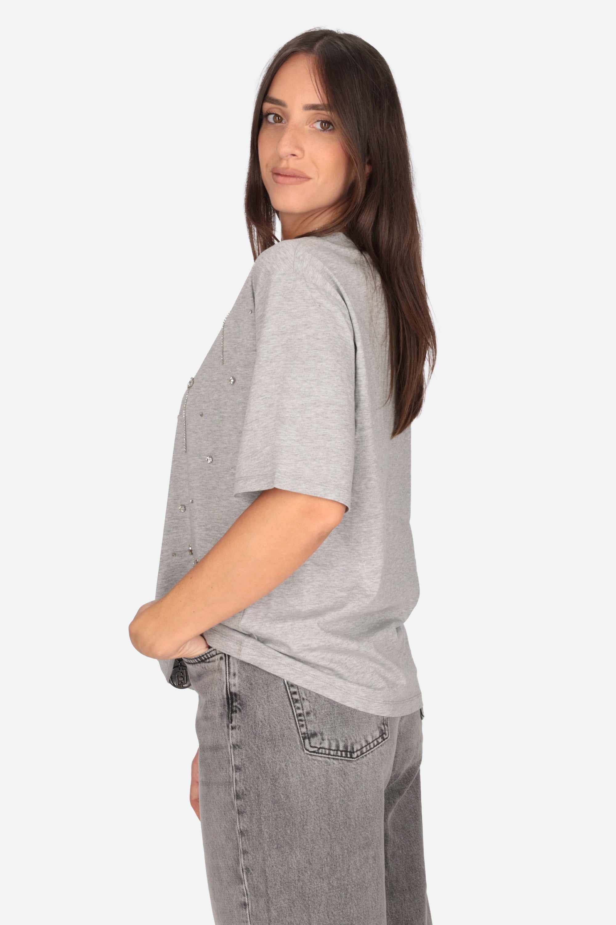 GRIGIO | LIU JO - D WF6398JS904 T-shirt