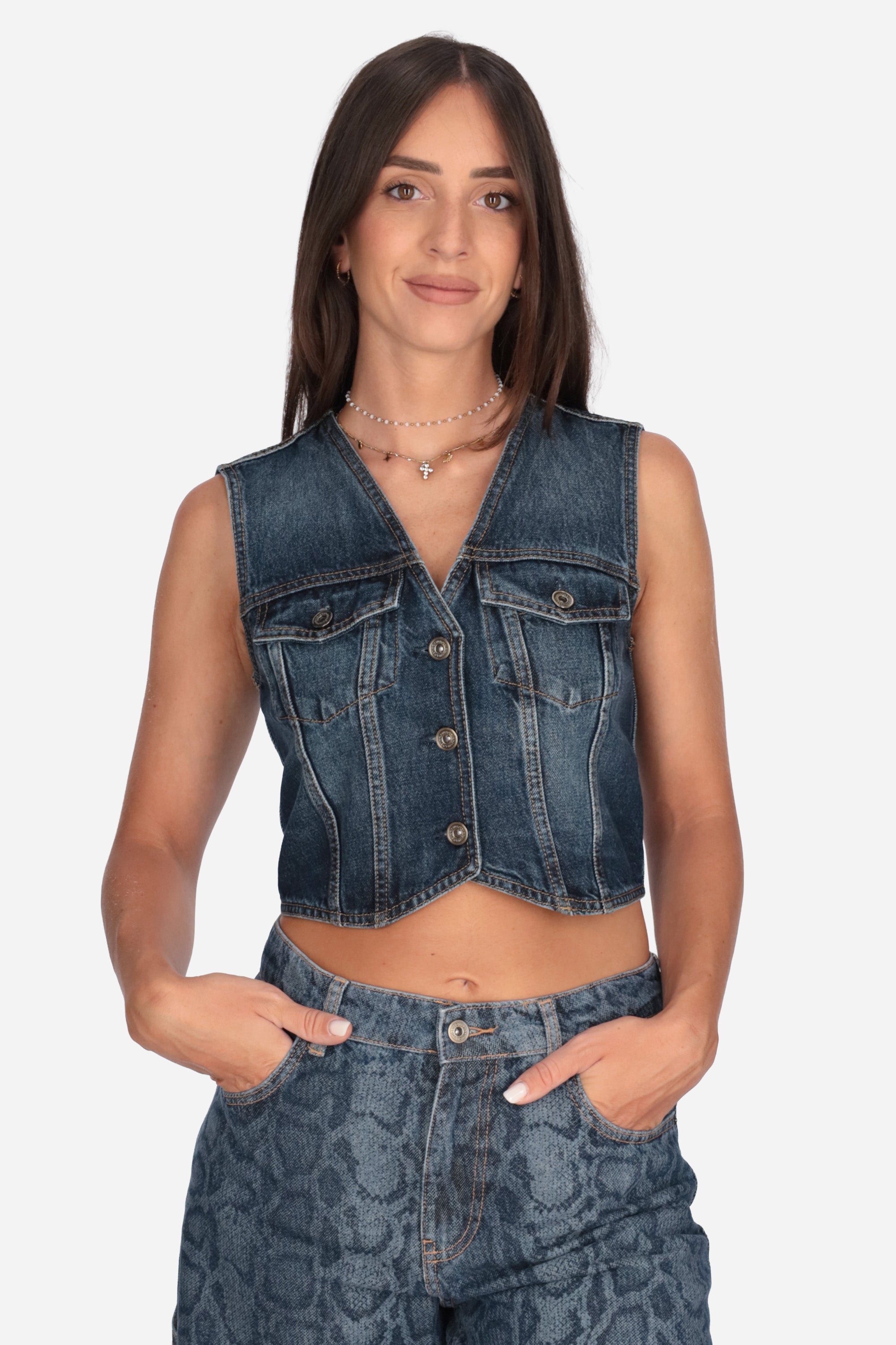 DENIM | LIU JO - D UF6502D0398 Gilet