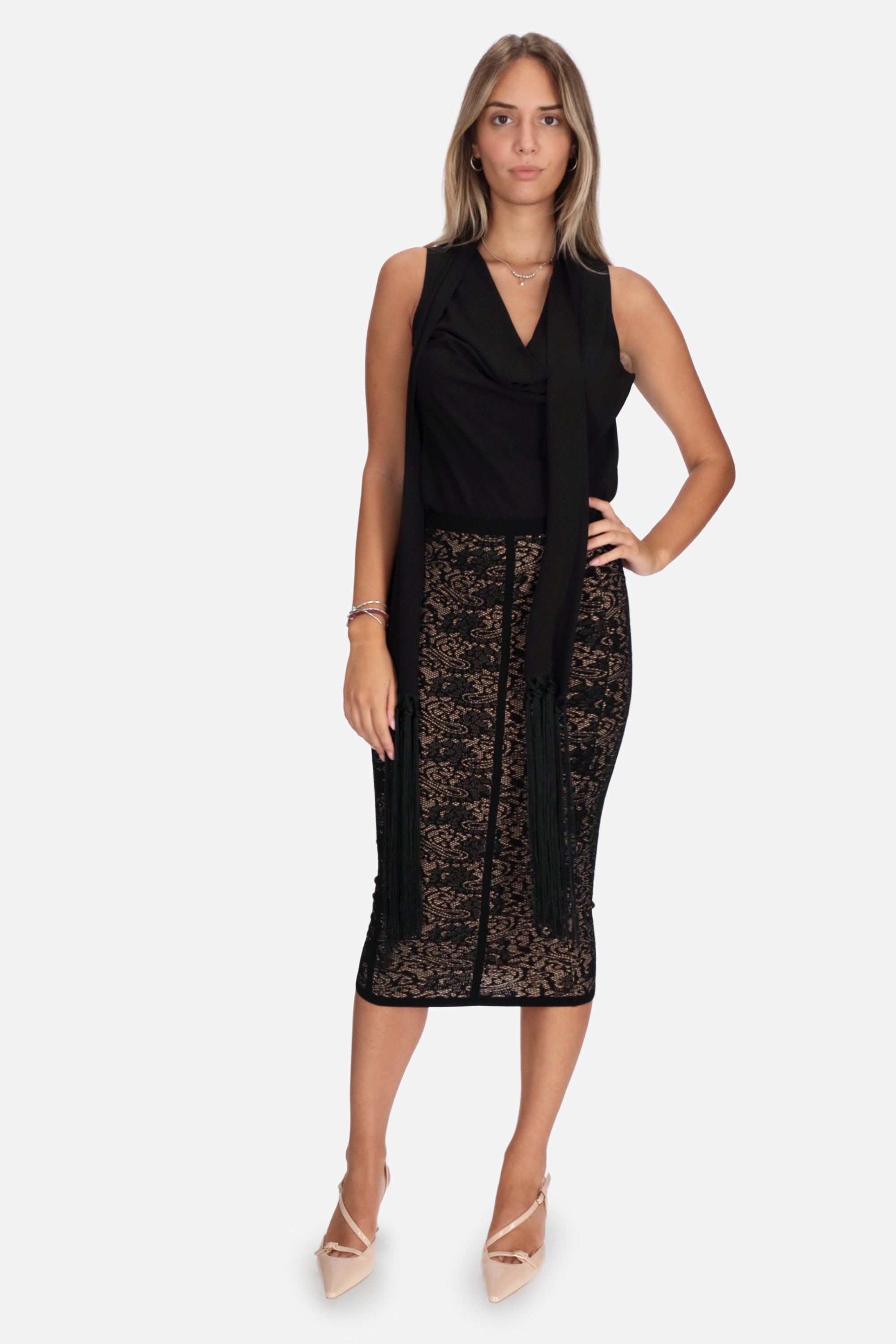 NERO | ELISABETTA FRANCHI - D GK12Q66E2 Gonna