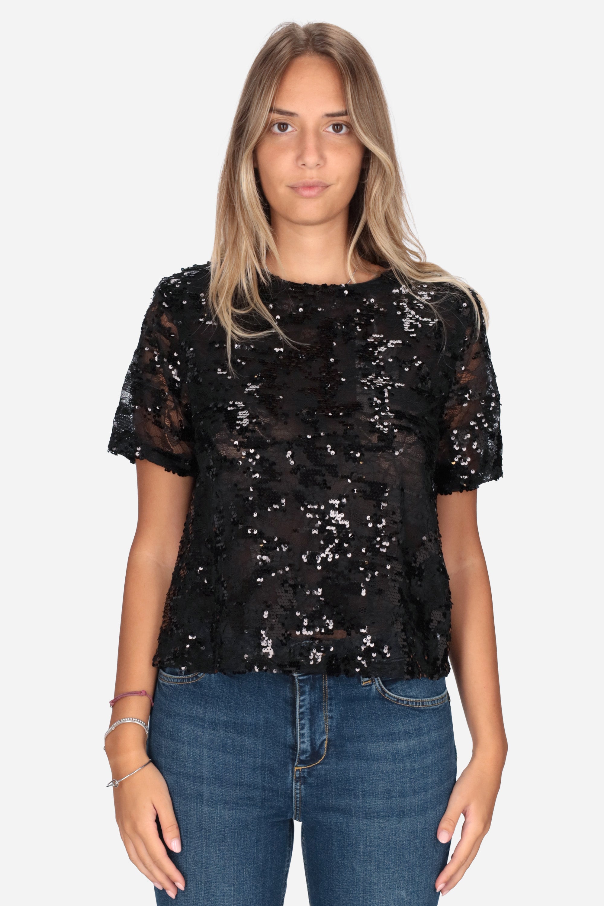 NERO | LE SARTE DEL SOLE - D M4101 Blusa