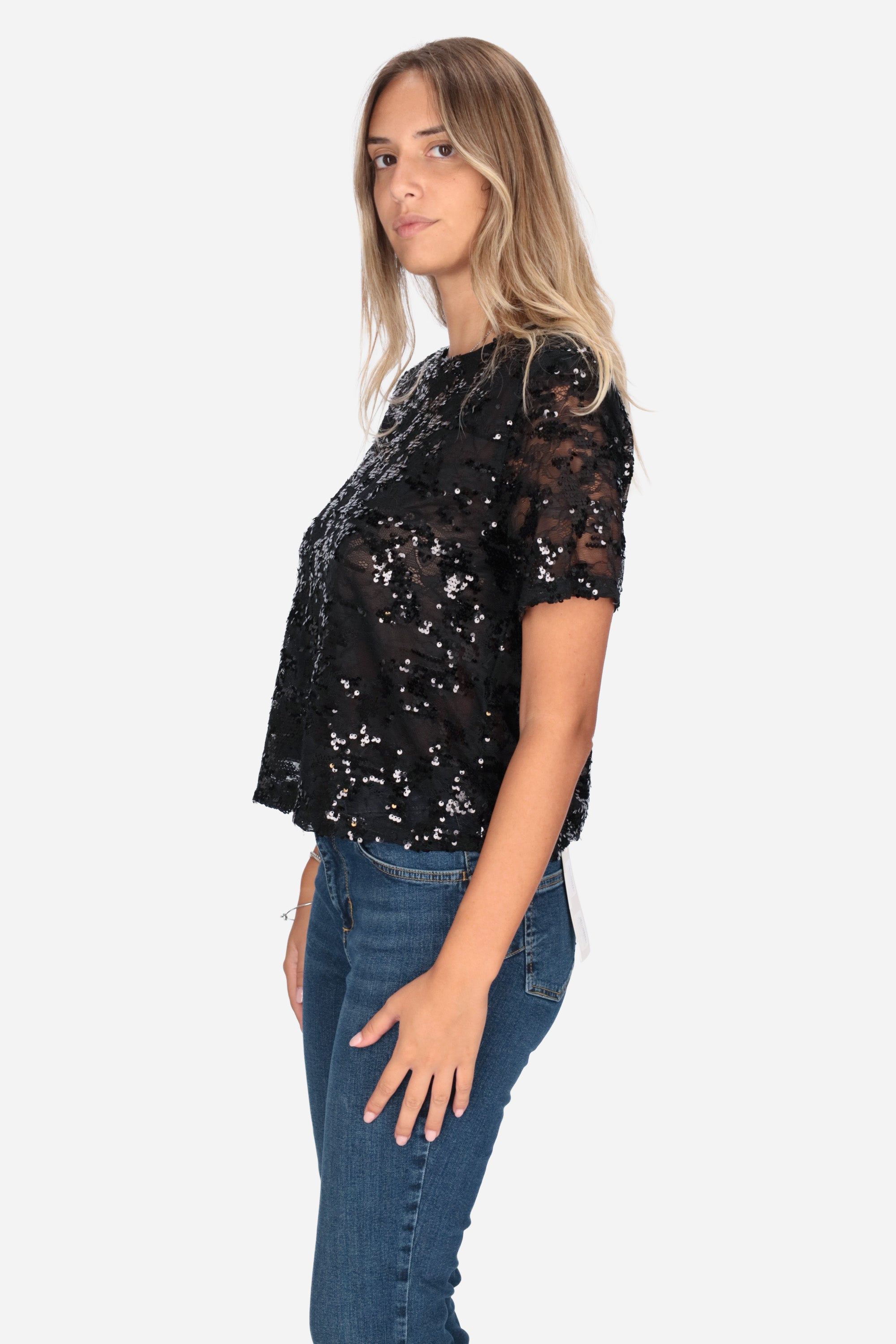 NERO | LE SARTE DEL SOLE - D M4101 Blusa