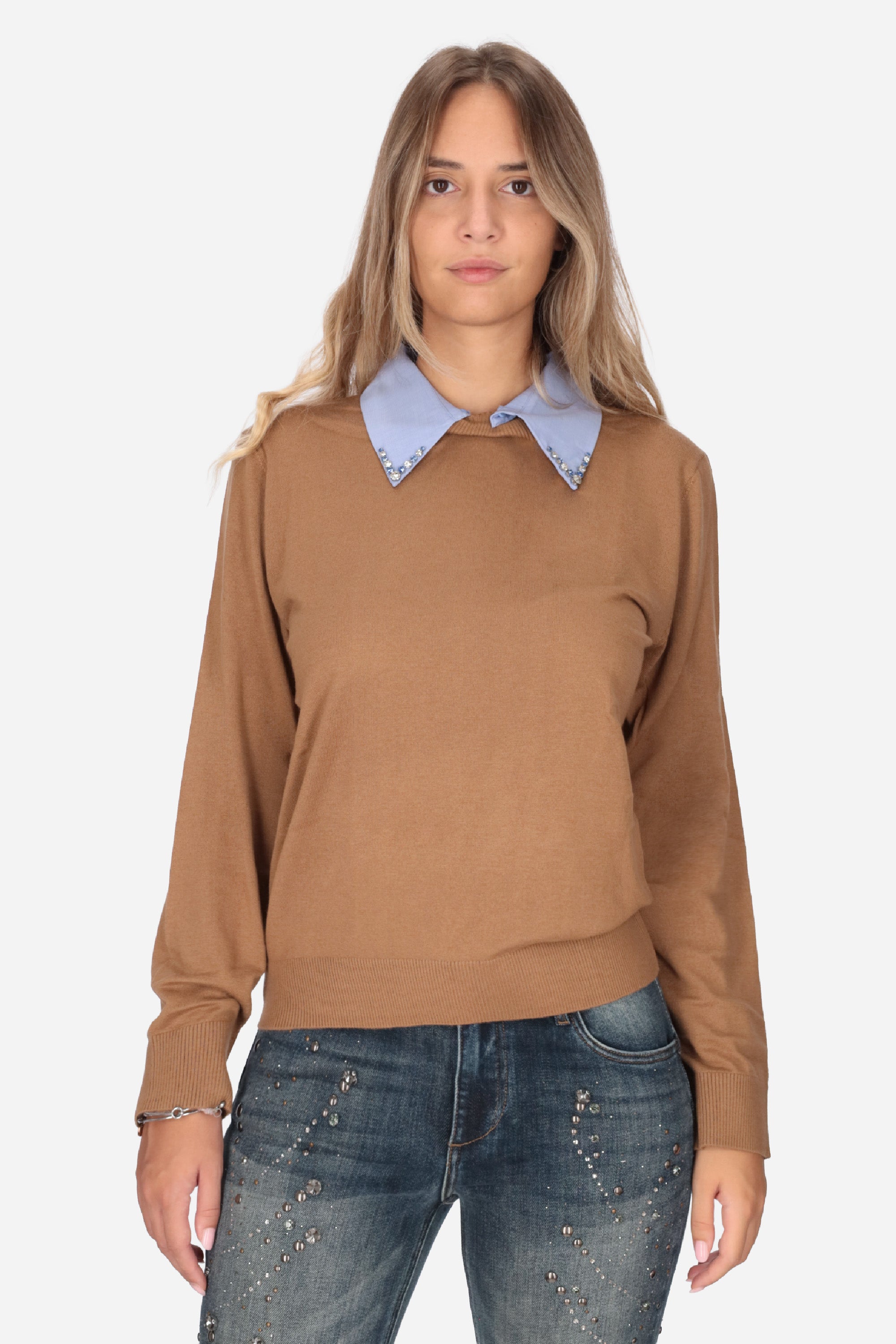 MARRONE | LIU JO - D WF6452MA16R Maglia