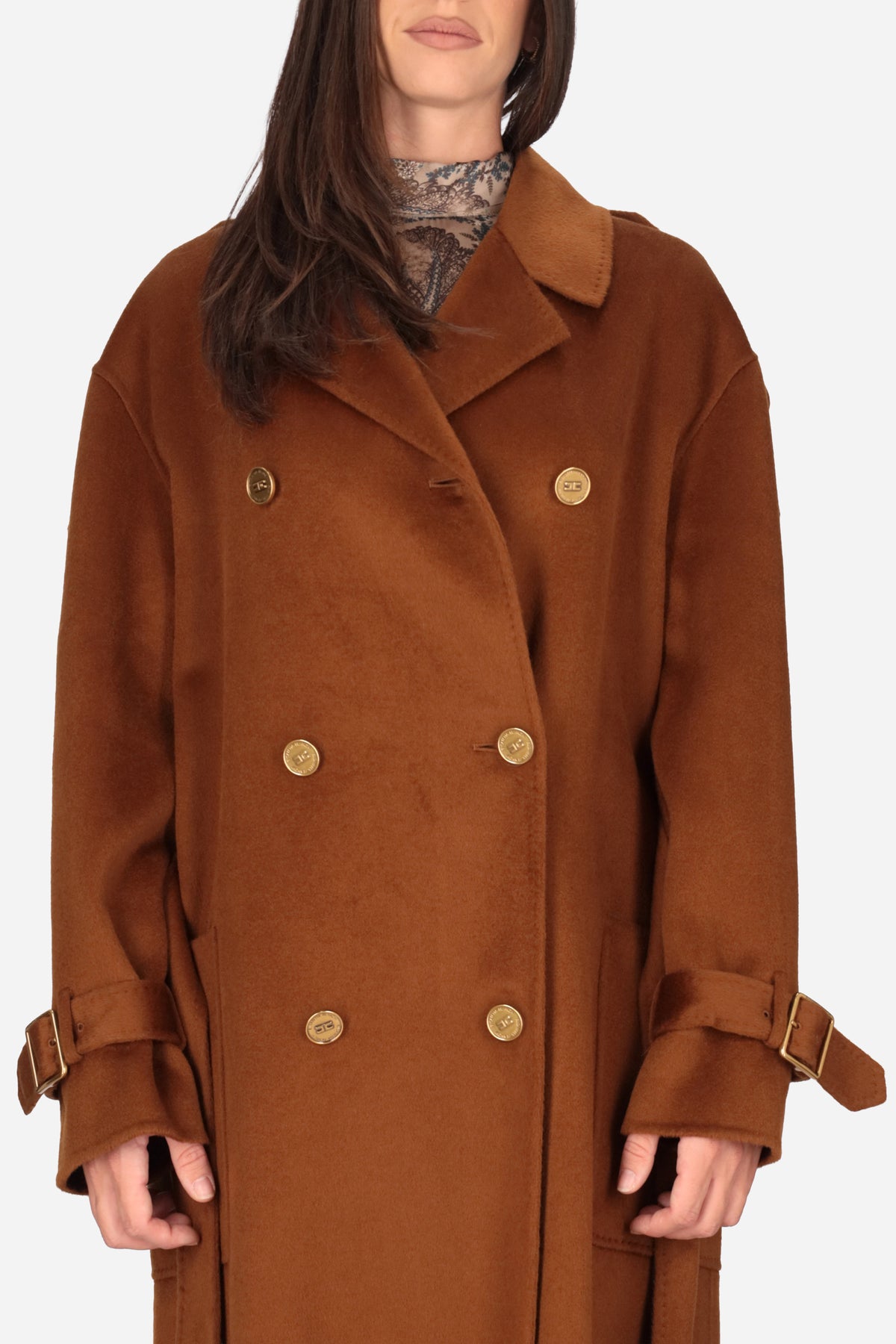 MARRONE | ELISABETTA FRANCHI - D CP02D66E2 Cappotto