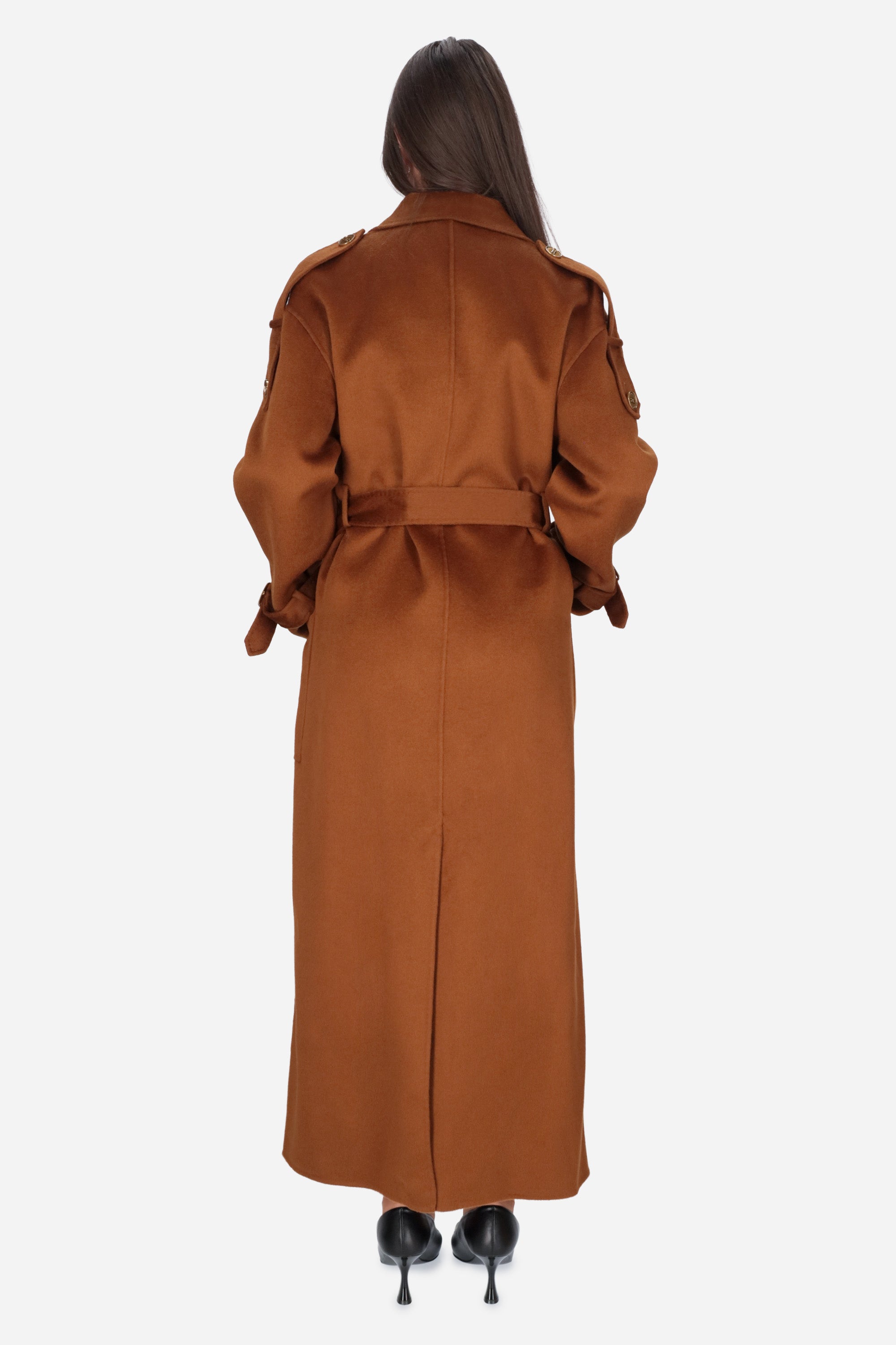 MARRONE | ELISABETTA FRANCHI - D CP02D66E2 Cappotto