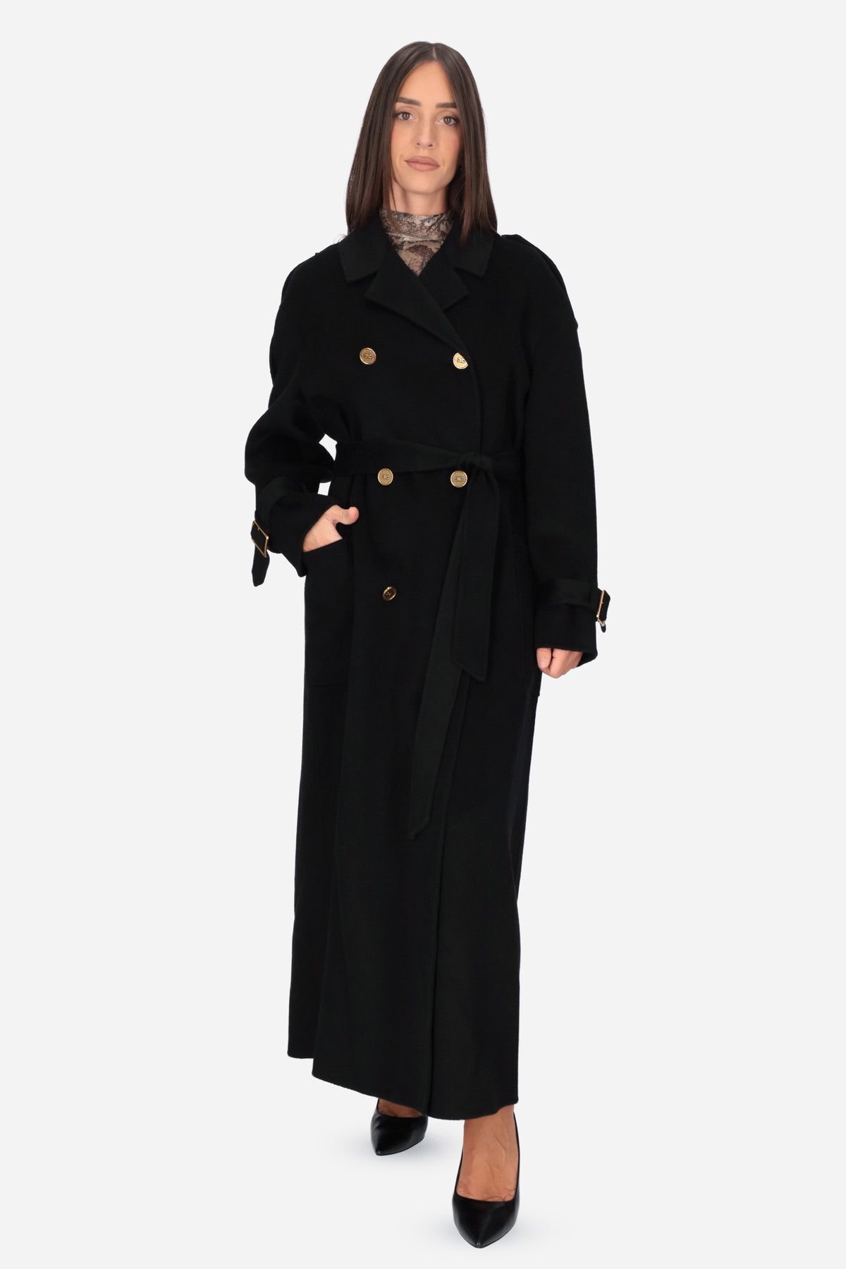 NERO | ELISABETTA FRANCHI - D CP02D66E2 Cappotto