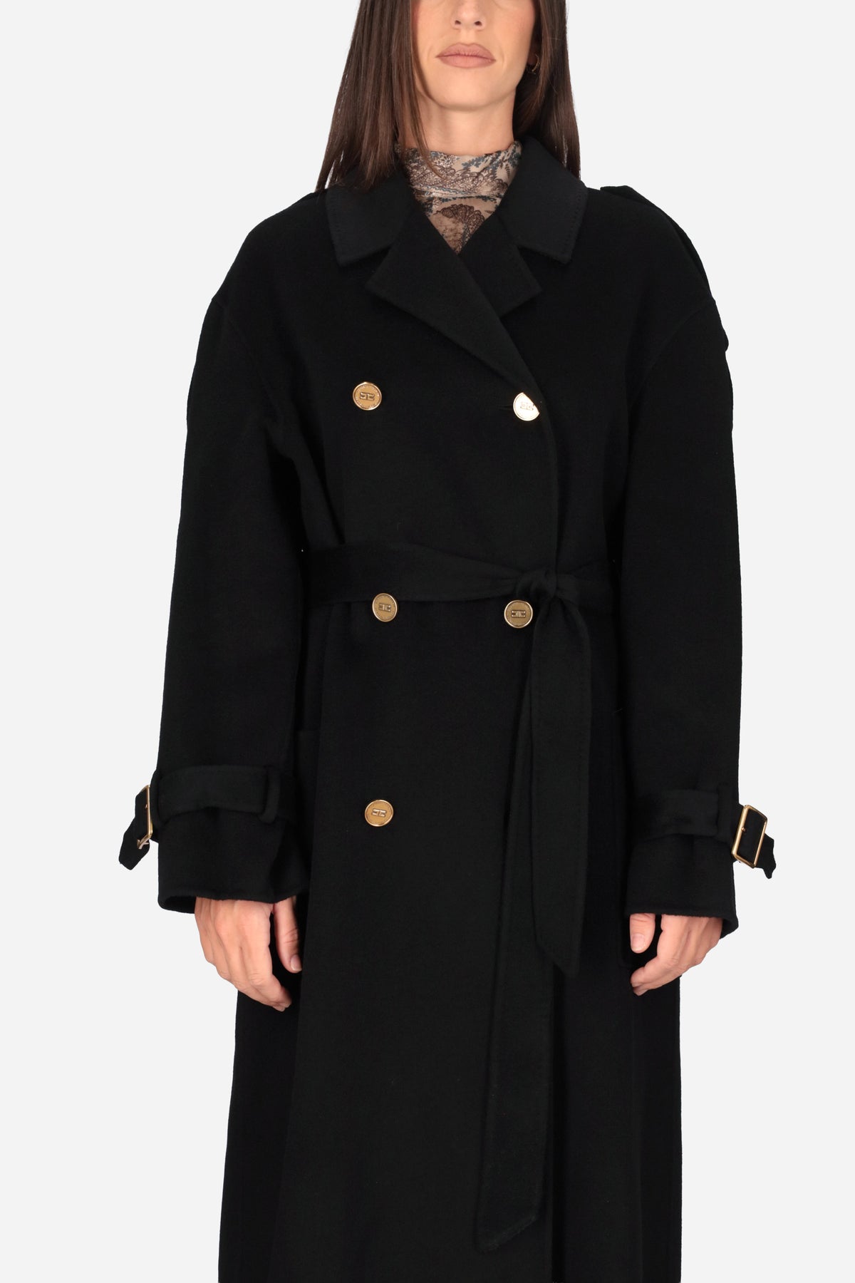 NERO | ELISABETTA FRANCHI - D CP02D66E2 Cappotto