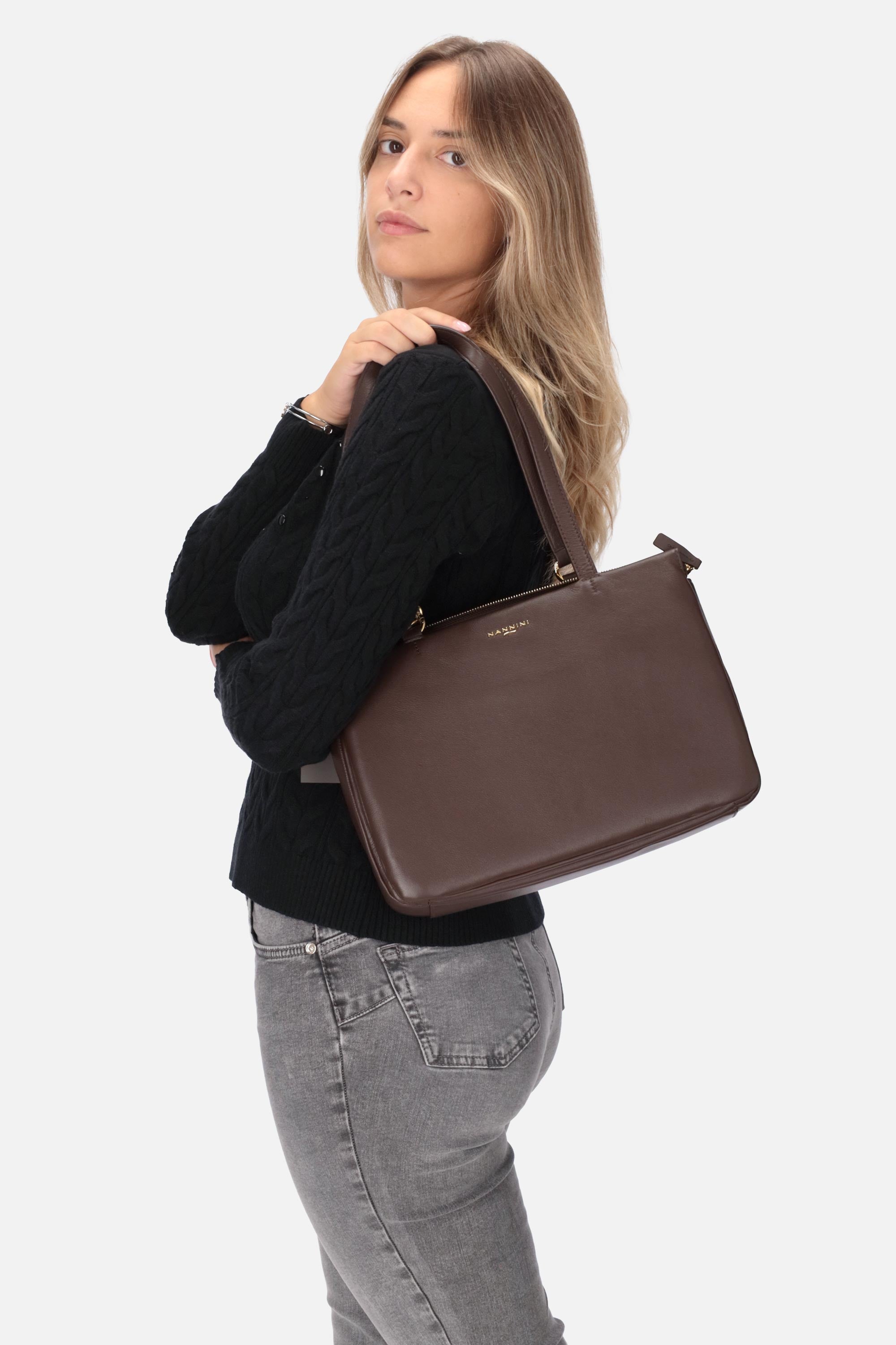 MARRONE | NANNINI BORSE - D 18043 Borsa