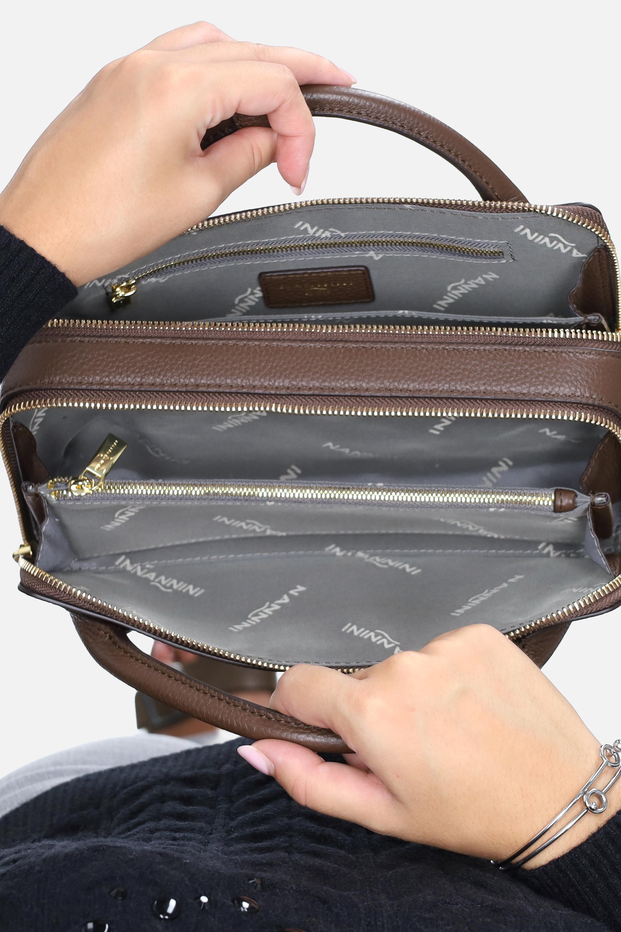 MARRONE | NANNINI BORSE - D 19525 Borsa