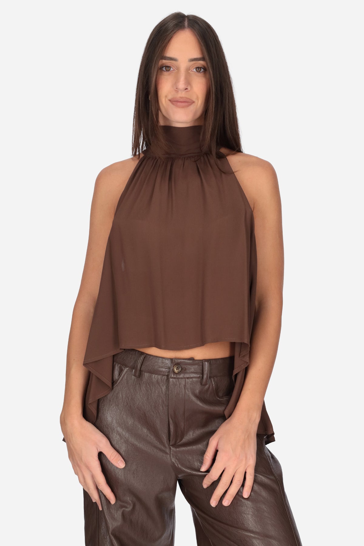 MARRONE | ANNARITA N - D F1015YBGCLOP Top