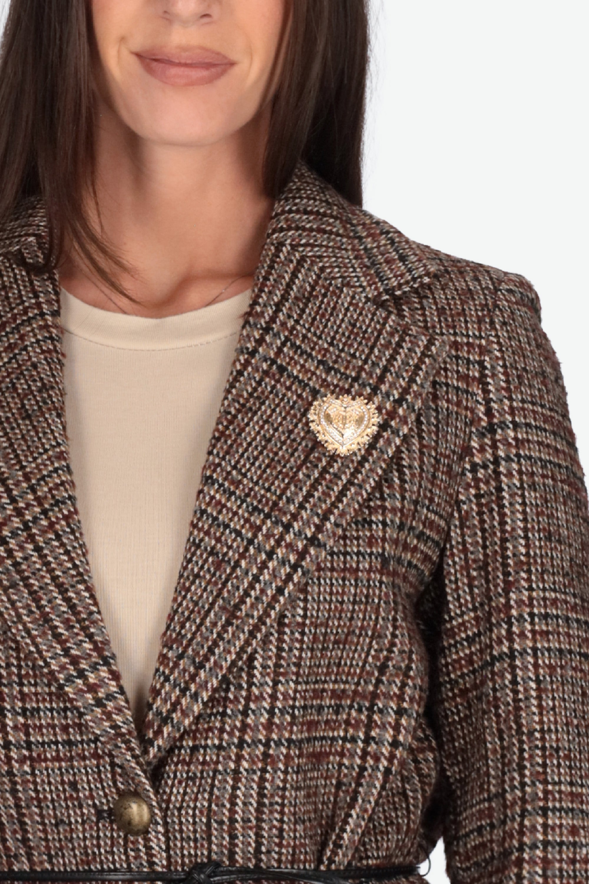 MARRONE | MADEMOISELLE DU MONDE - D GI4891 Giacca