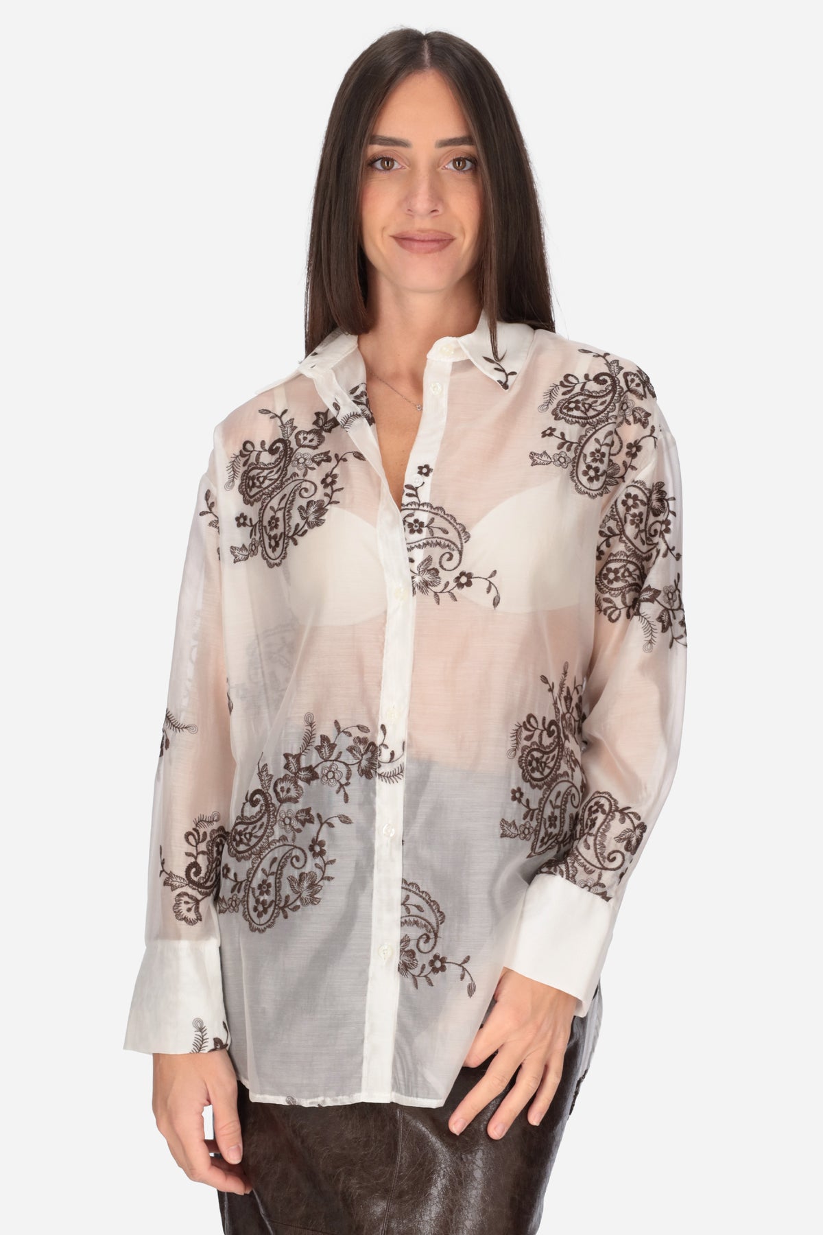 BIANCO | MADEMOISELLE DU MONDE - D CA4915 Camicia
