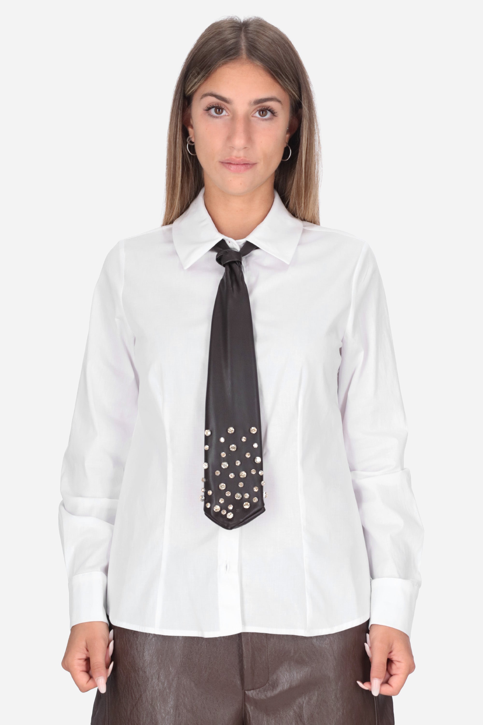 BIANCO | MADEMOISELLE DU MONDE - D MDM295 Camicia