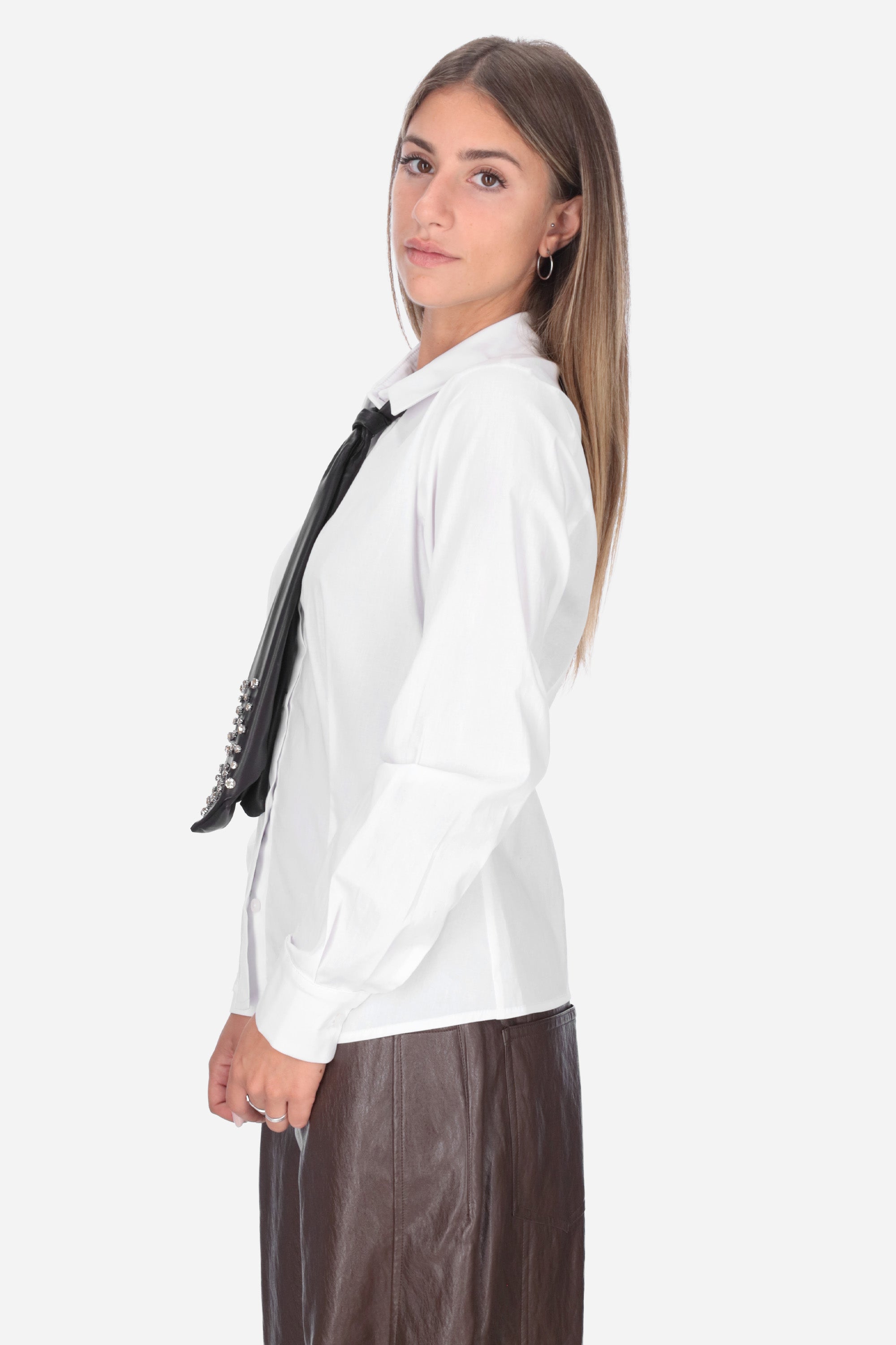 BIANCO | MADEMOISELLE DU MONDE - D MDM295 Camicia