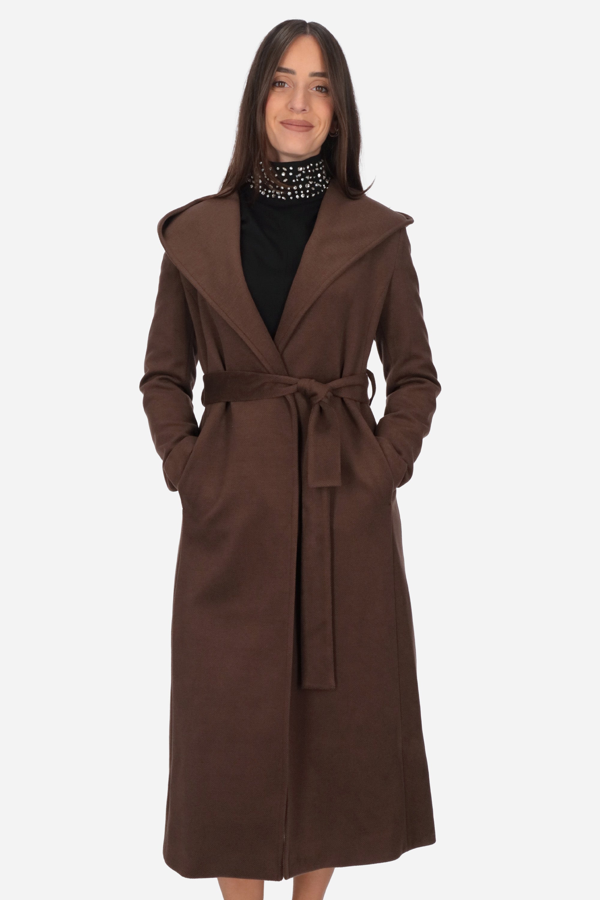 MARRONE | MADEMOISELLE DU MONDE - D 7135 Cappotto