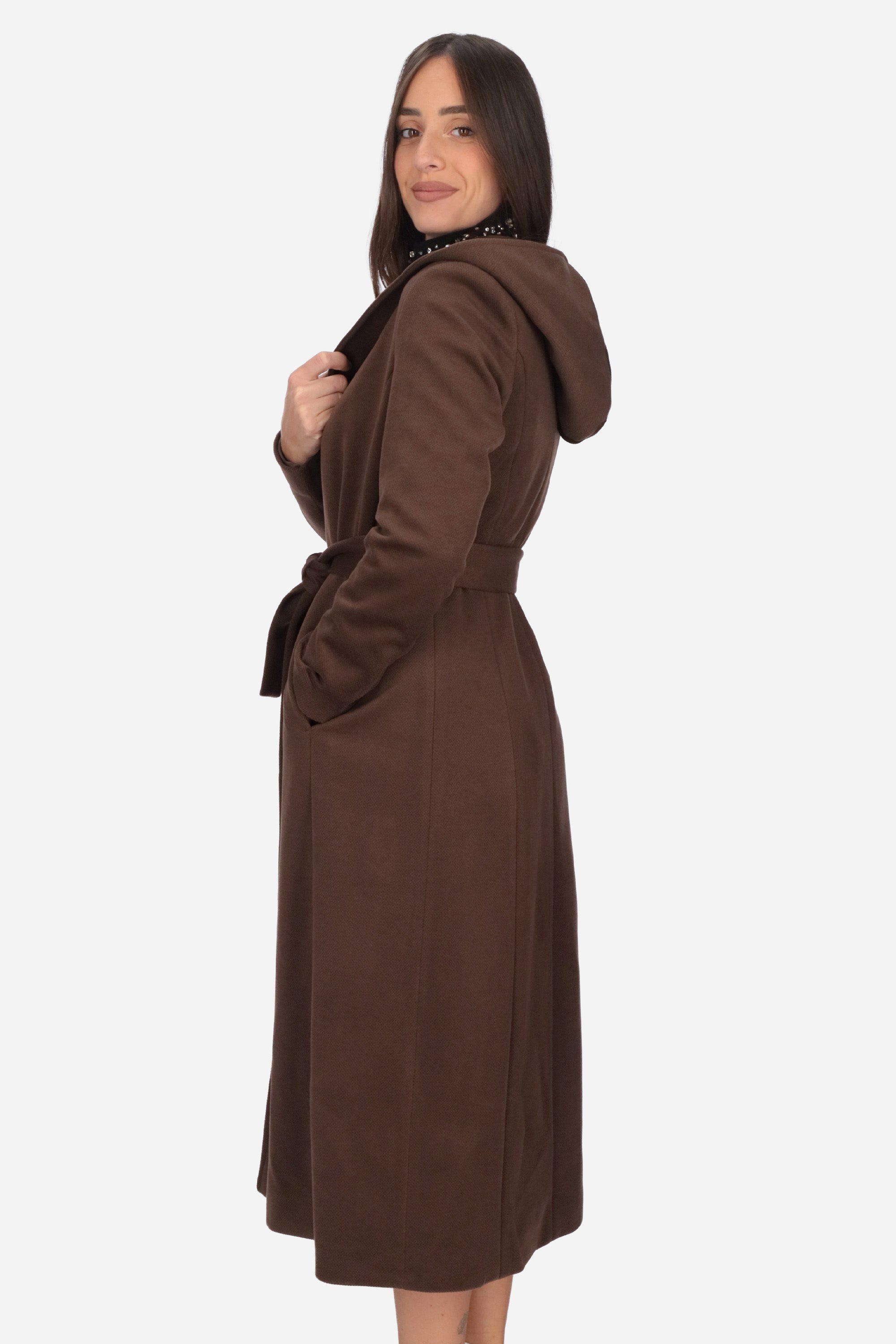 MARRONE | MADEMOISELLE DU MONDE - D 7135 Cappotto
